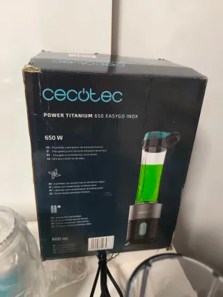 Cecotec Batidora de Vaso Individual Power Titanium