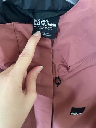 Giacca tecnica rosa Jack Wolfskin