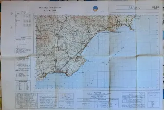 Mapa Militar España .Altea 1:50.000