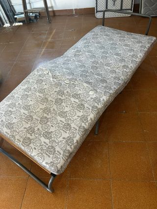 Sofá cama individual azul