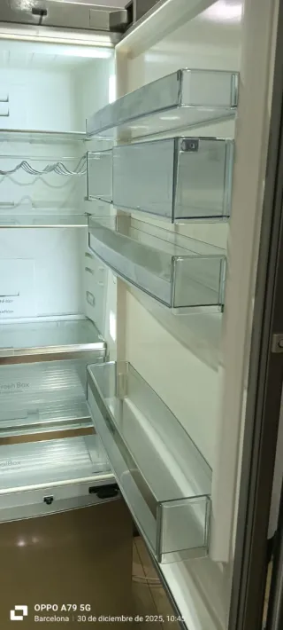 Nevera Combi SIEMENS  Acero Inoxidable No Frost A+