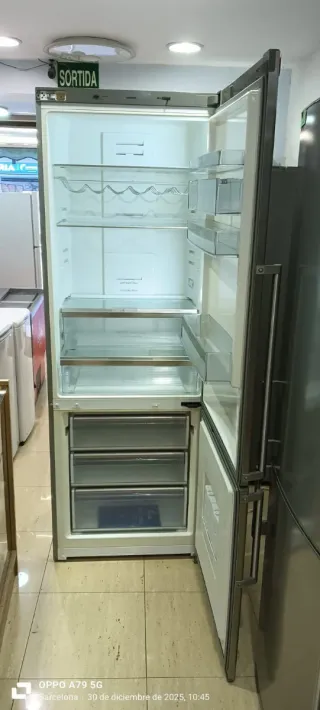 Nevera Combi SIEMENS  Acero Inoxidable No Frost A+