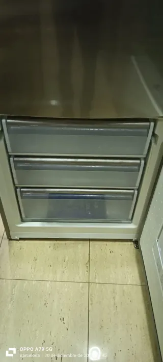 Nevera Combi SIEMENS  Acero Inoxidable No Frost A+