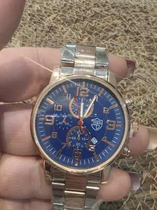 Reloj EYROS Hombre Plata y Oro Rosa