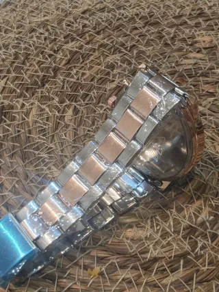 Reloj EYROS Hombre Plata y Oro Rosa