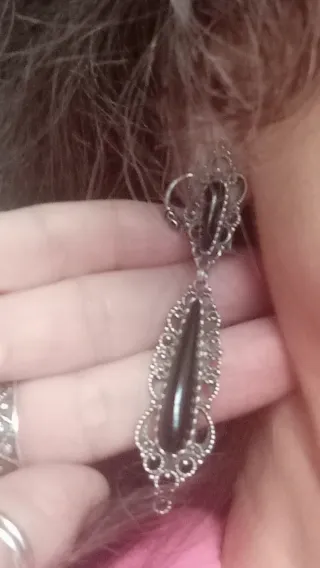 Pendientes largos vintage.