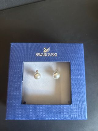 Pendientes Swarovski Perla y Circonita