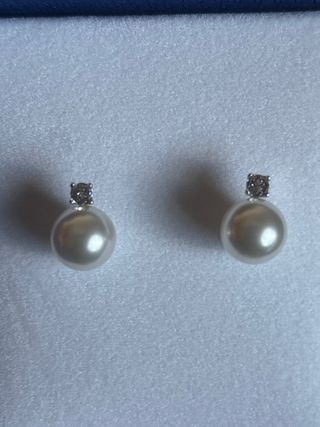 Pendientes Swarovski Perla y Circonita