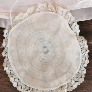 Bolso de fiesta/boda encaje beige