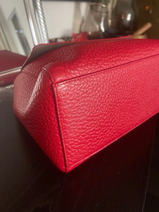 Borsa Orciani Rossa Pelle Granata