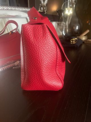 Borsa Orciani Rossa Pelle Granata