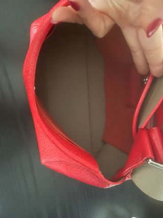 Borsa Orciani Rossa Pelle Granata