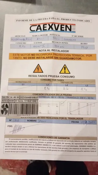 Extractor de aire industrial CAIMEX