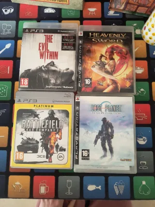 Lote 4 Juegos PS3: The Evil Within, Heavenly Sword