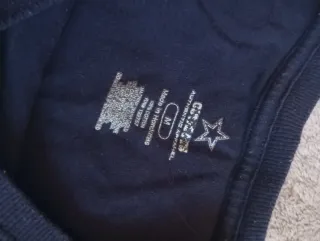 Camiseta Y2K Estrella Azul y Blanca