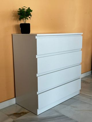 nueva cómoda blanca 4 cajones