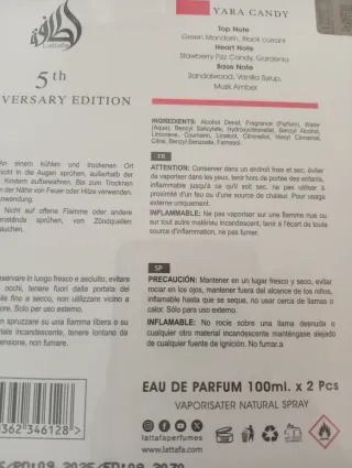 Perfume Lattafa Yara Set Yara  Rosa y Yara candy