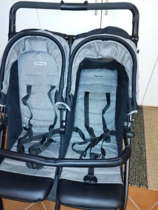 Passeggino gemellare Peg Perego + ovetti