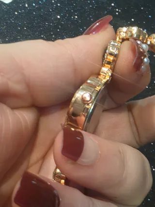 Reloj oro rosa y verde acero