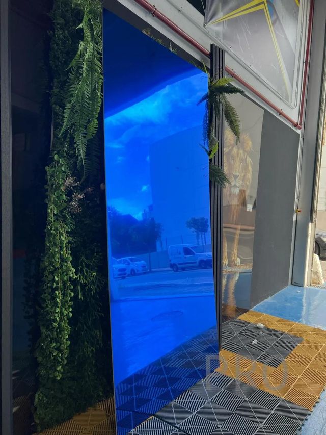 Placa decorativa Espejo Azul