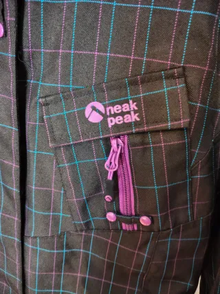 Chaqueta Neak Peak Negra Cuadros