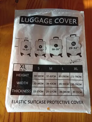 Funda de maleta con diseño geométrico