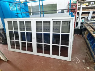 Ventana corredera aluminio blanca 254 x 133