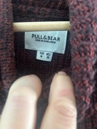 Jersey hombre cuello alto morado