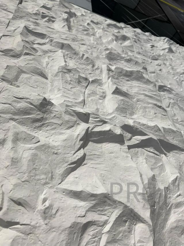 Paneles de piedra PU Mural Wall Blanco