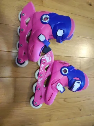 Patines en línea rosas y morados
