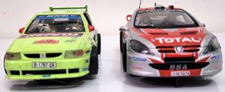Coches Scalextric Seat Ibiza Kit , Peugeot 307 WRC