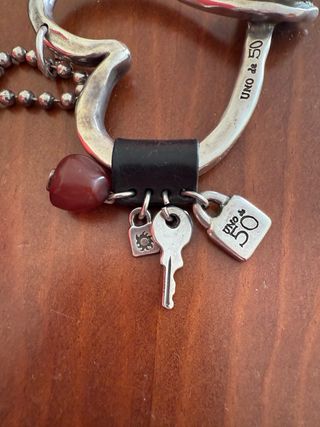 Collar Corazón Plata Maciza Uno de 50