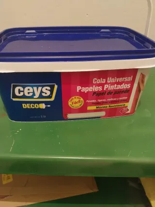 3 botes de Cola Universal Ceys Papel Pintado 2,5L