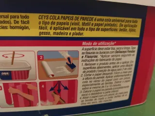 3 botes de Cola Universal Ceys Papel Pintado 2,5L