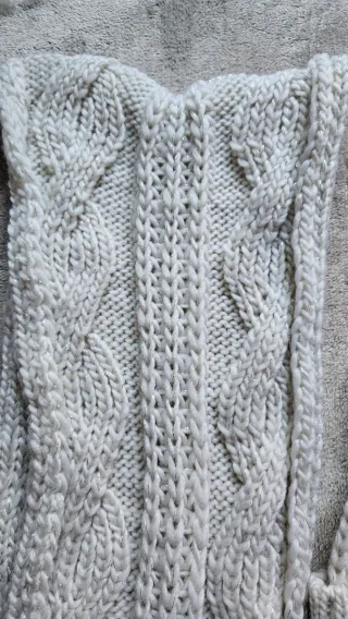 Conjunto gorro y bufanda tejido mujer