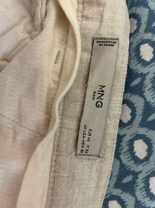 Pantalones Lino Hombre Mango