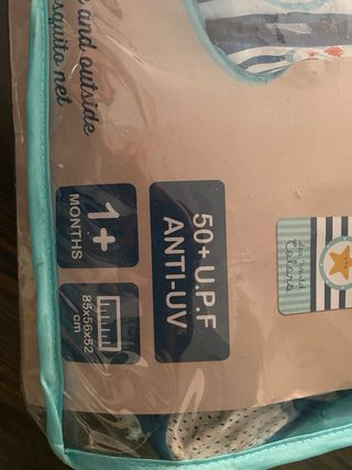 Cuna de viaje para bebé con mosquitera. Cuna playa