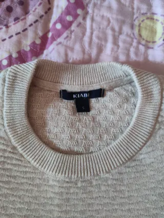 Jersey de punto beige