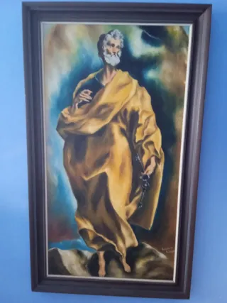 Cuadro al óleo San Pedro