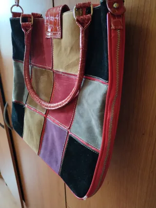 Bolso patchwork multicolor