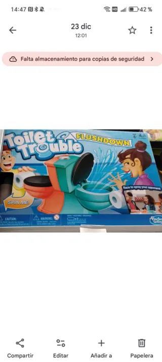 Juego Toilet Trouble Flushdown