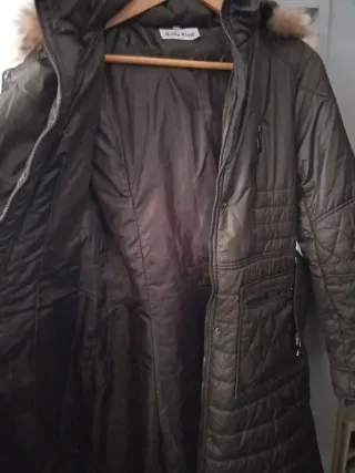 Parka Hello Kitty verde talla XL