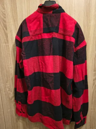 Camicia a quadri uomo rossa e nera