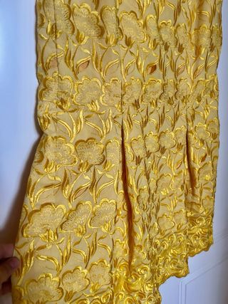 Falda fiesta bordada boda talla M flamenca