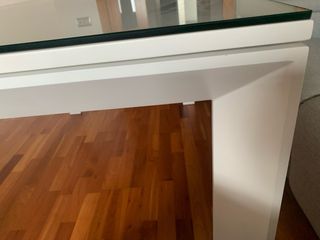 Mesa de comedor extensible modera de aluminio