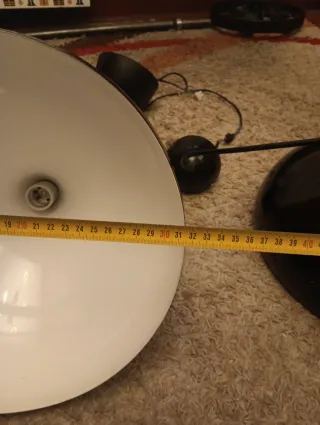 Juego de 2 lámparas colgantes negras