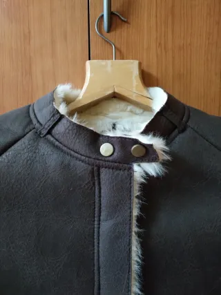 Chaqueta marrón forrada