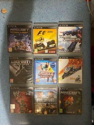 Pack 9 Juegos PS3: Minecraft, F1, Transformers, CO