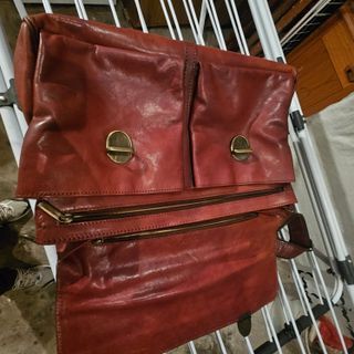 Borsa 24 ore in pelle marrone