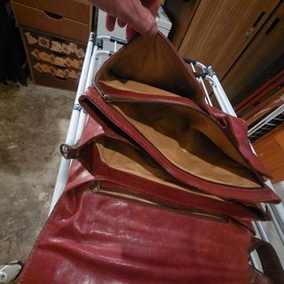 Borsa 24 ore in pelle marrone